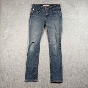 Big Star Jealousy Skinny Jeans Womens 30 Distressed Medium Wash Low Rise Stretch